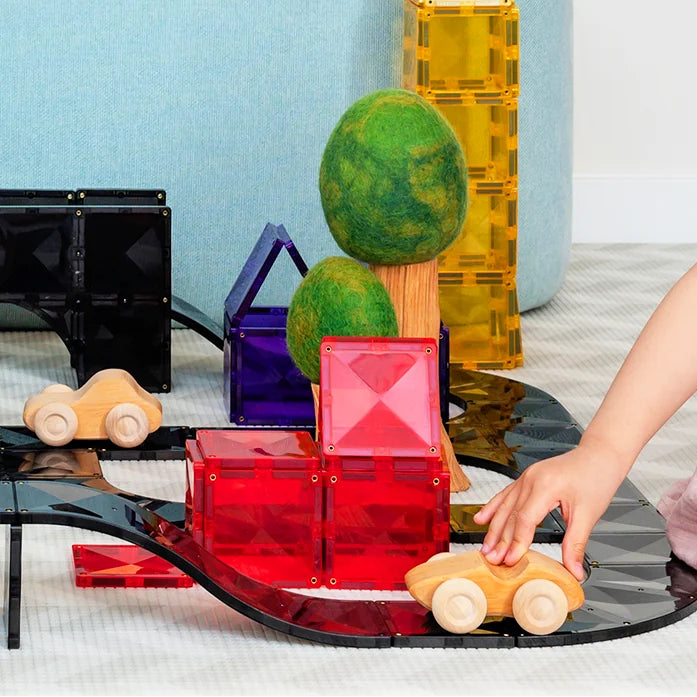 connetix tiles roads transport magnetic toys