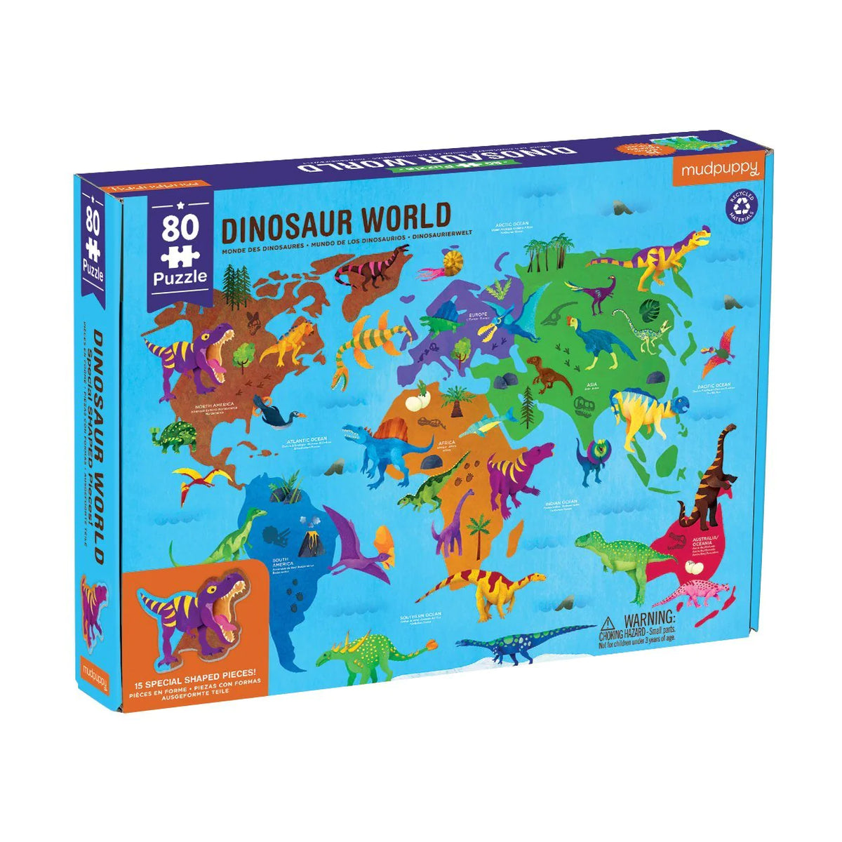 MasterPieces Baby Fanatics World Of Animals Dinosaur Friends 100 Piece Kids Puzzle