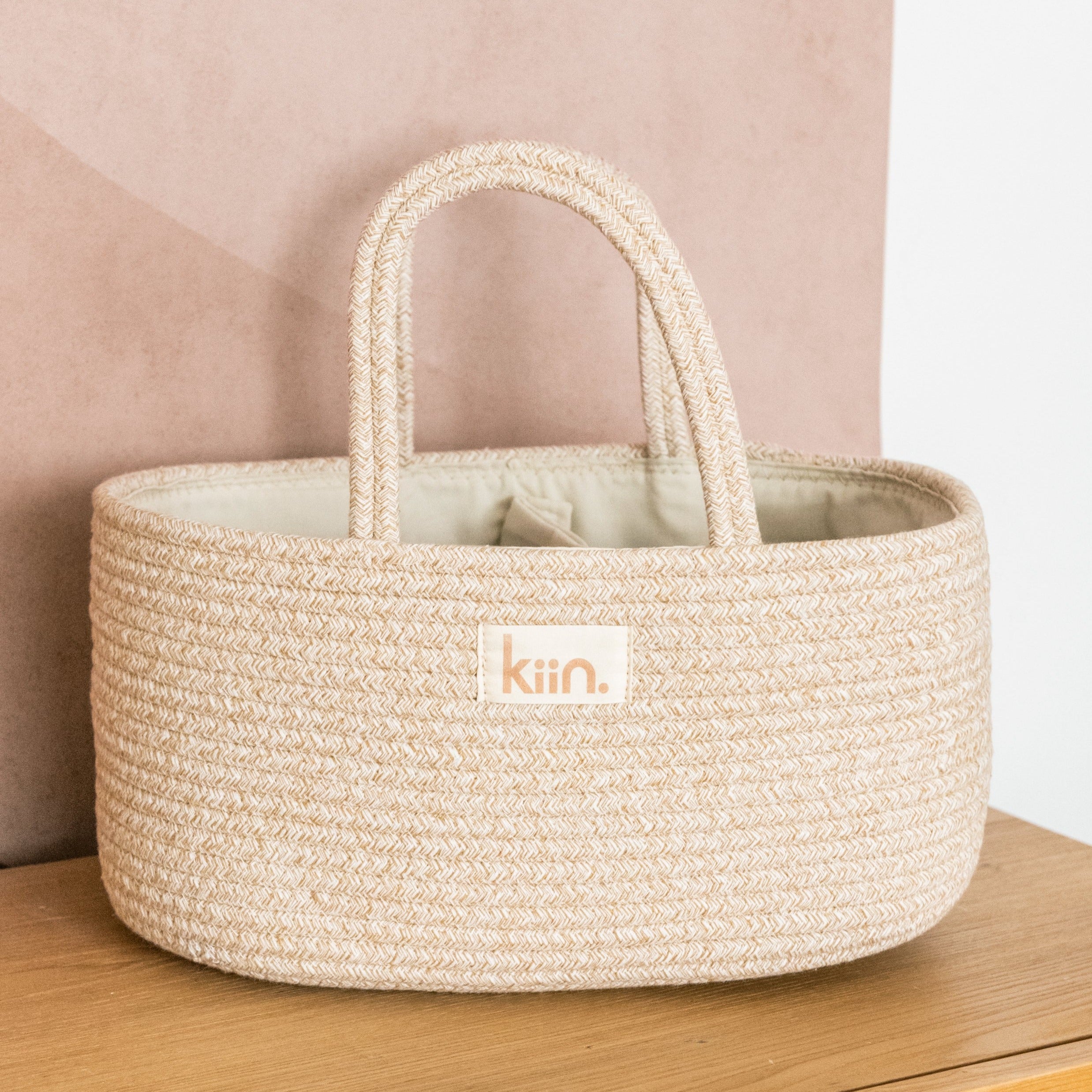Compact Rope Caddy Cotton Rope Nappy Caddy | Kiin Baby – Playdreamers