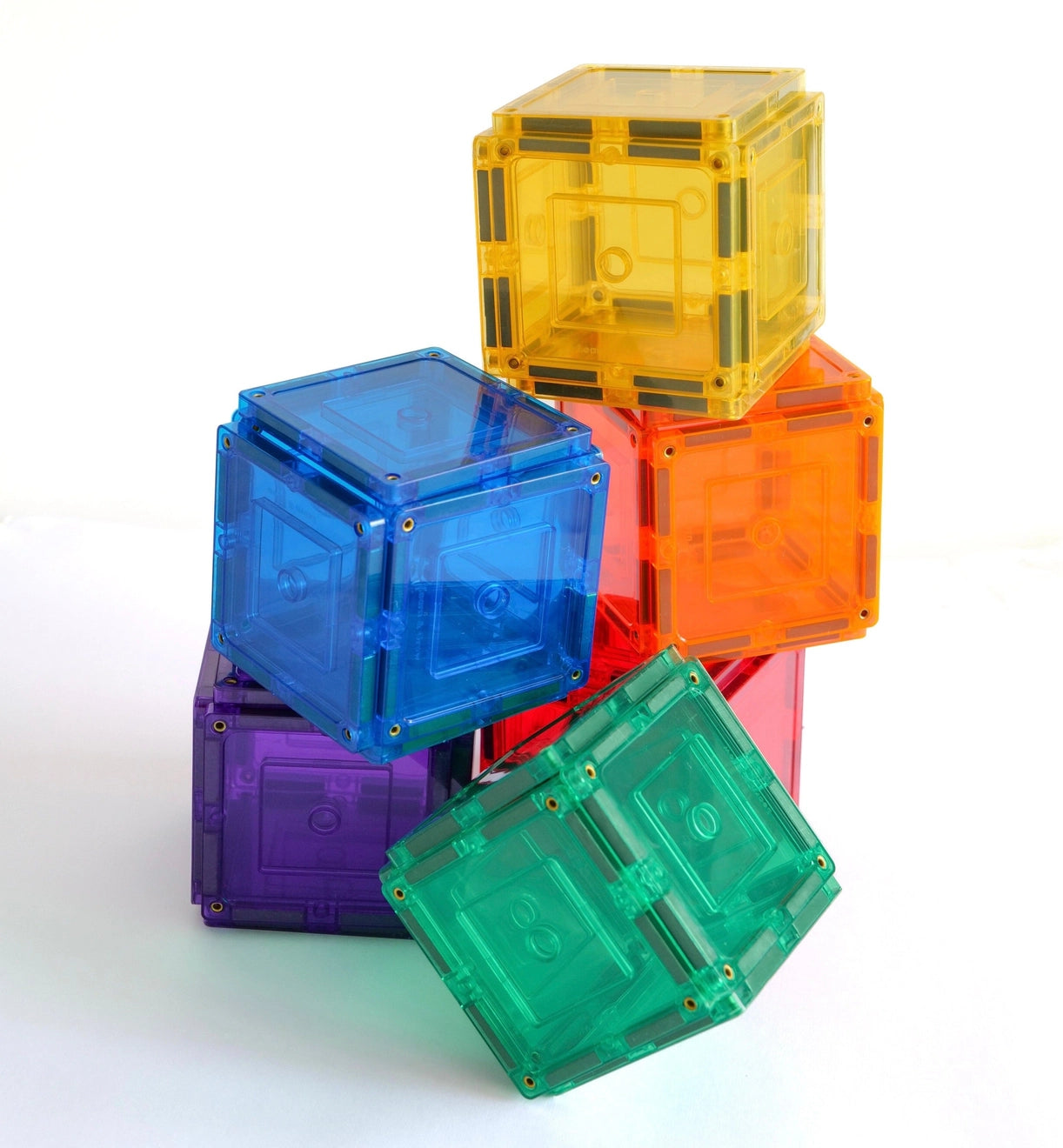 Plastic magnetic building squares sales